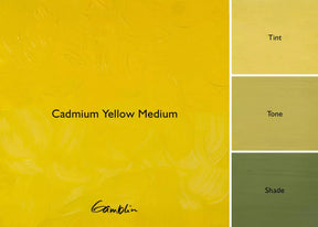 Gamblin Artist's Oil Colors Cadmium Yellow Medium 150 ml - merriartist.com