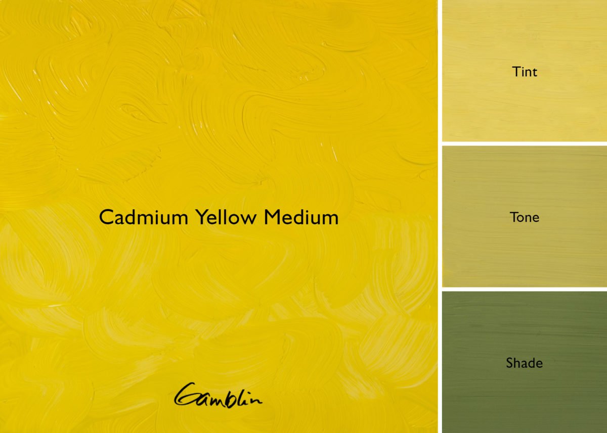 Gamblin Artist's Oil Colors Cadmium Yellow Medium 37 ml - merriartist.com