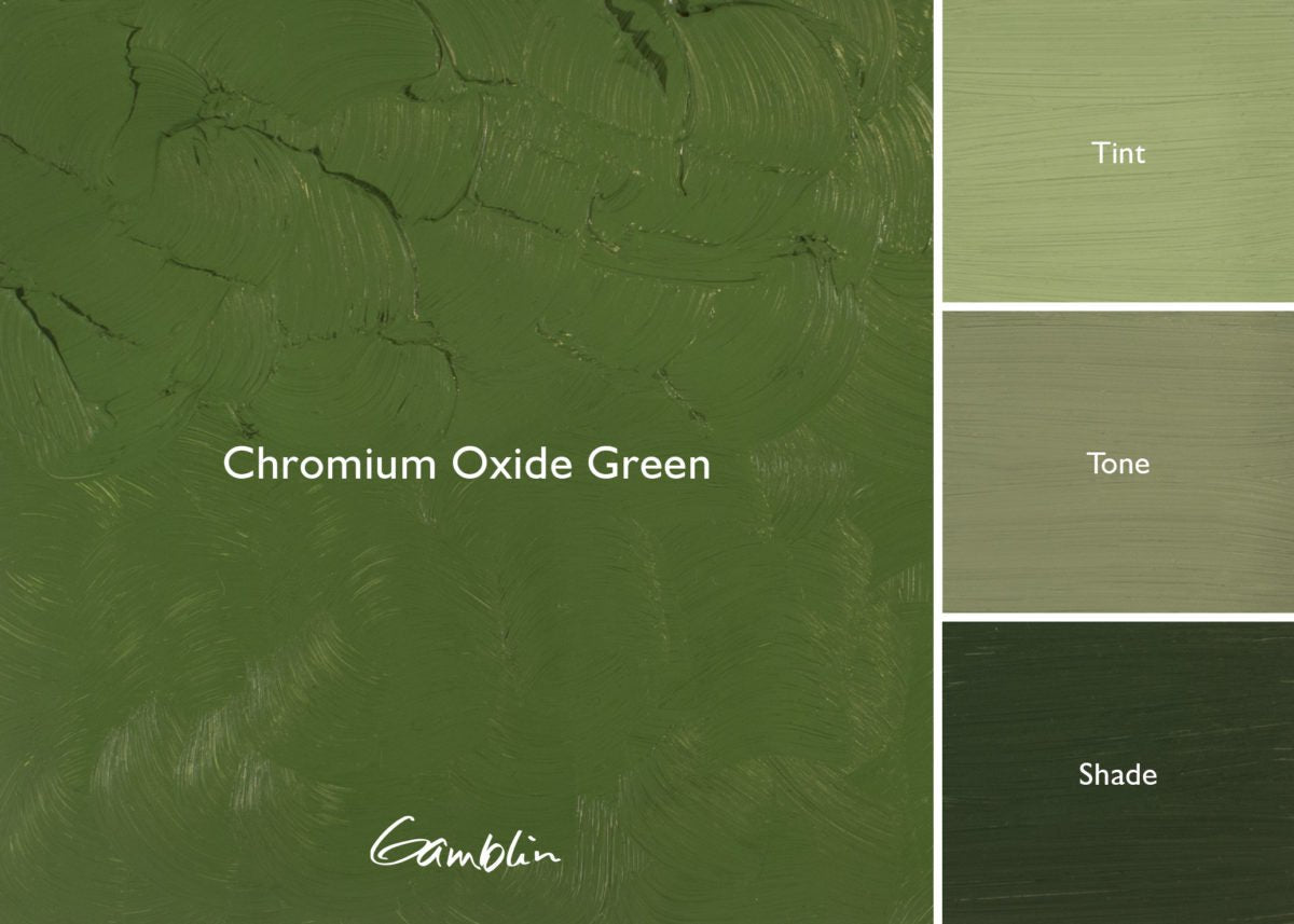 Gamblin Artist's Oil Colors Chromium Oxide Green 37 ml - merriartist.com