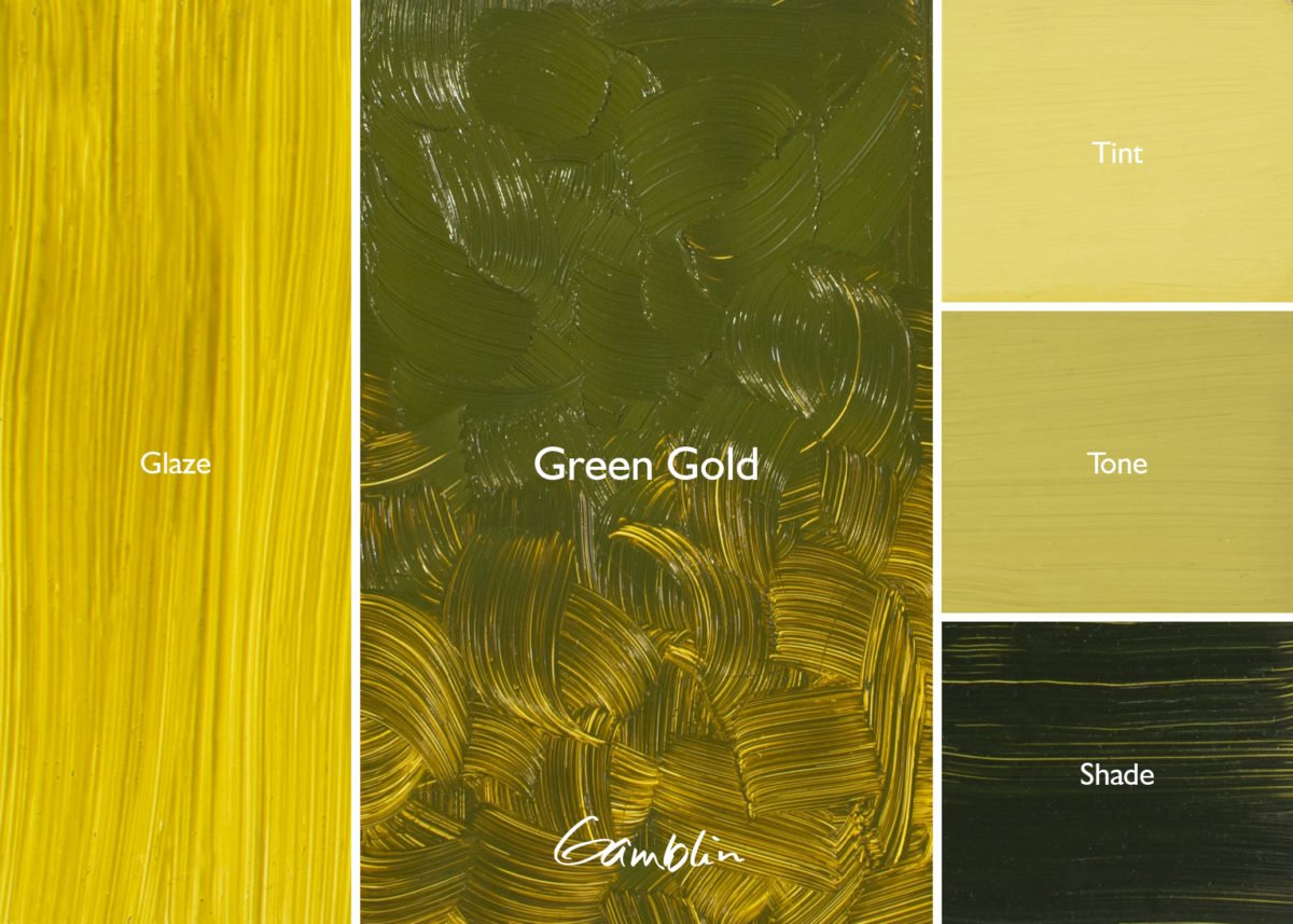 Gamblin Artist's Oil Colors Green Gold 37 ml - merriartist.com