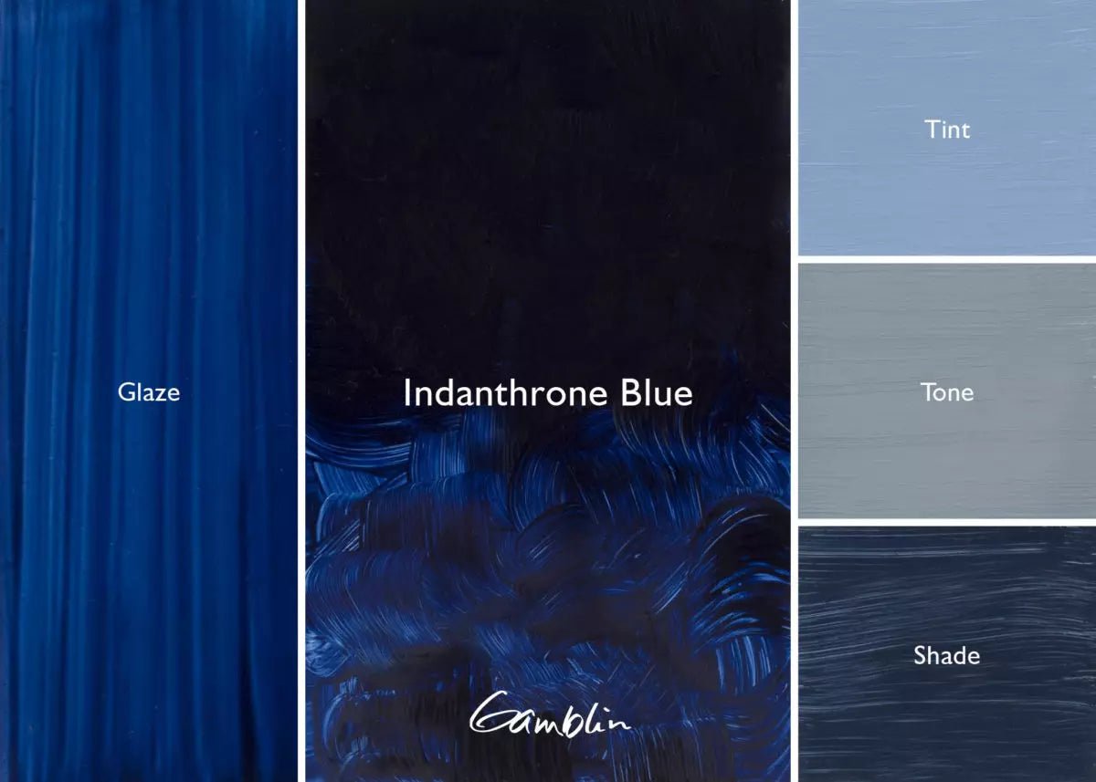 Gamblin Artist's Oil Colors Indanthrone Blue 150 ml - merriartist.com