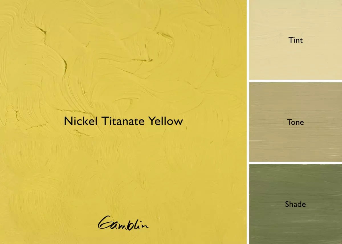 Gamblin Artist's Oil Colors Nickel Titanate Yellow 150 ml - merriartist.com