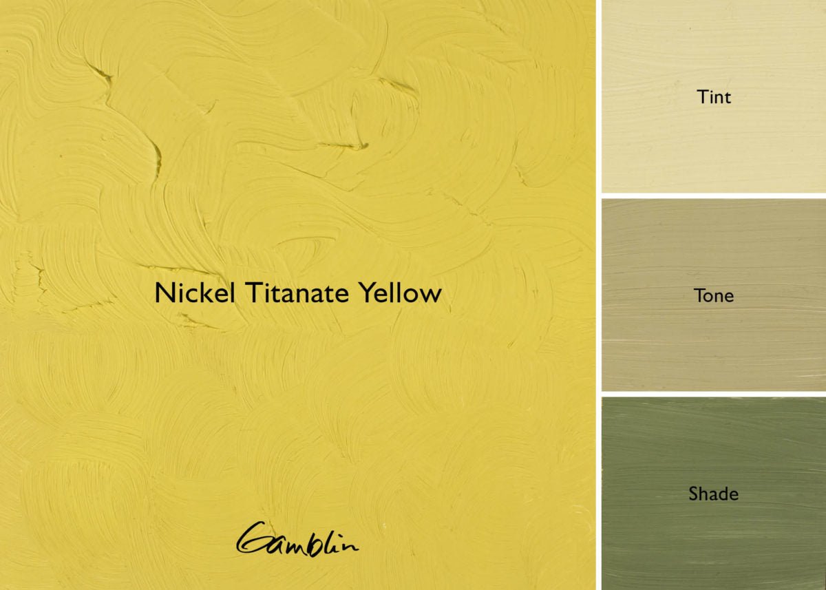 Gamblin Artist's Oil Colors Nickel Titanate Yellow 37 ml - merriartist.com
