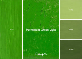 Gamblin Artist's Oil Colors Permanent Green Light 37 ml - merriartist.com