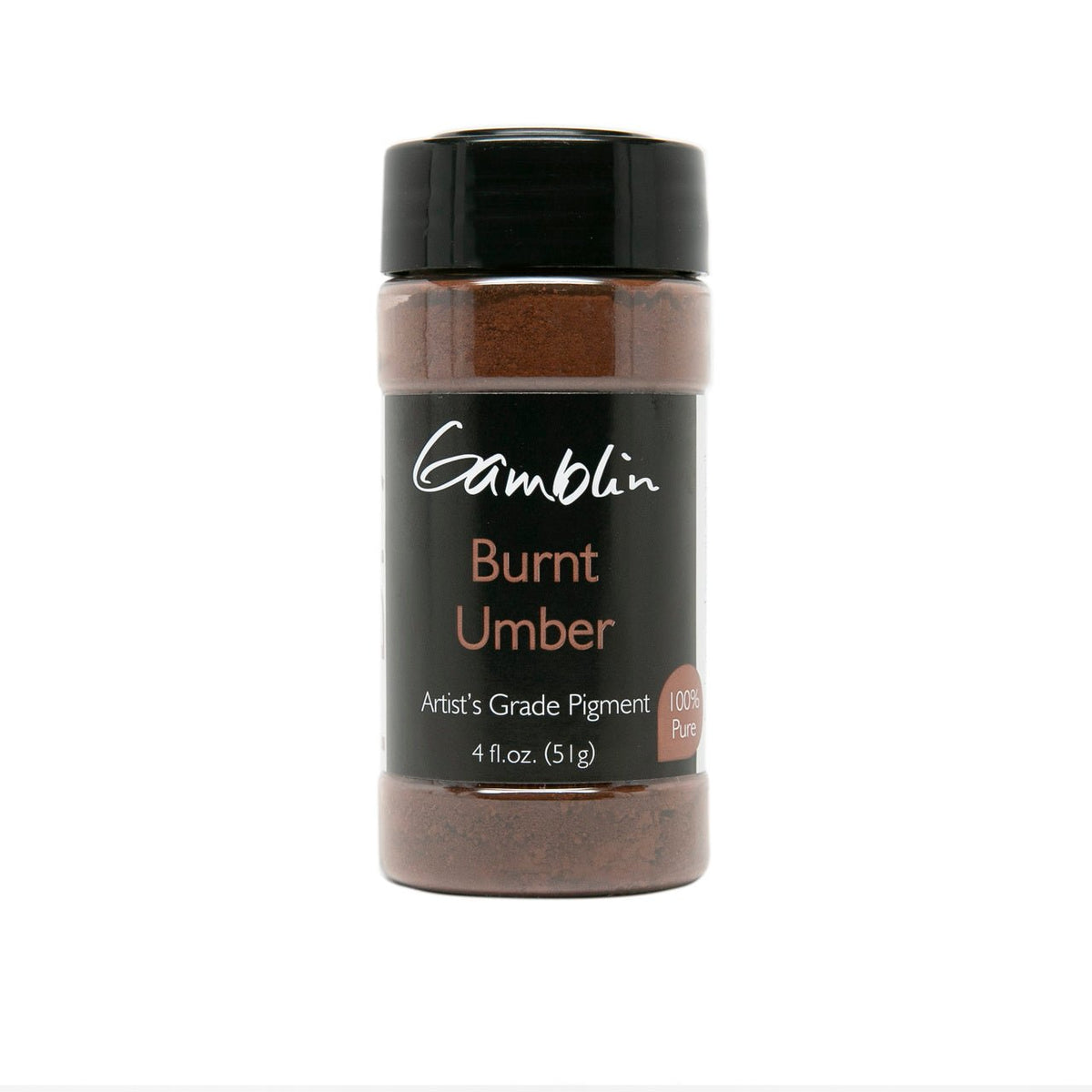 Gamblin Dry Pigment Burnt Umber 4oz (118ml) - merriartist.com