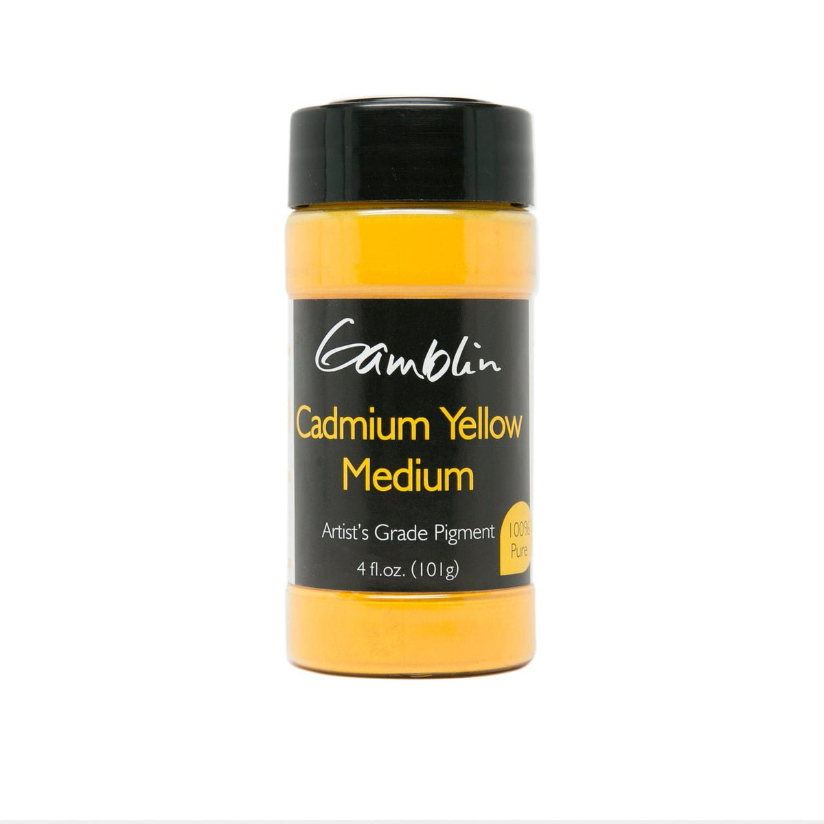 Gamblin Dry Pigment Cadmium Yellow Medium 4oz (118ml) - merriartist.com