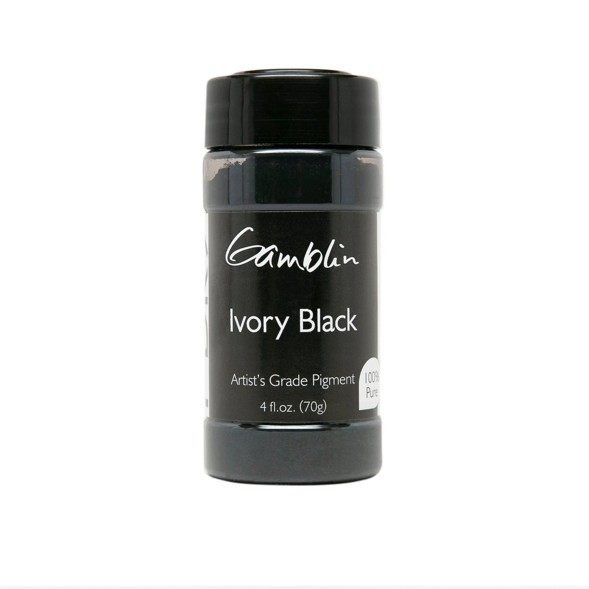 Gamblin Dry Pigment Ivory Black 4oz (118ml) - merriartist.com