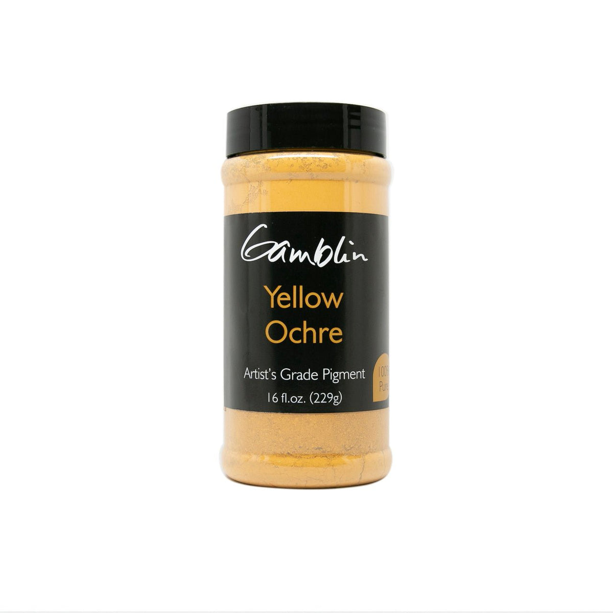 Gamblin Dry Pigment Yellow Ochre 16oz (472ml) - merriartist.com