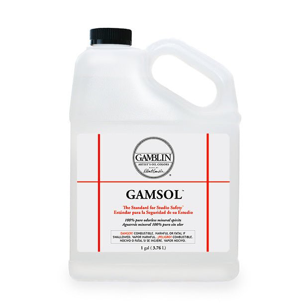 Gamblin Gamsol Odorless Mineral Spirits 1 gallon (128 Oz) - merriartist.com