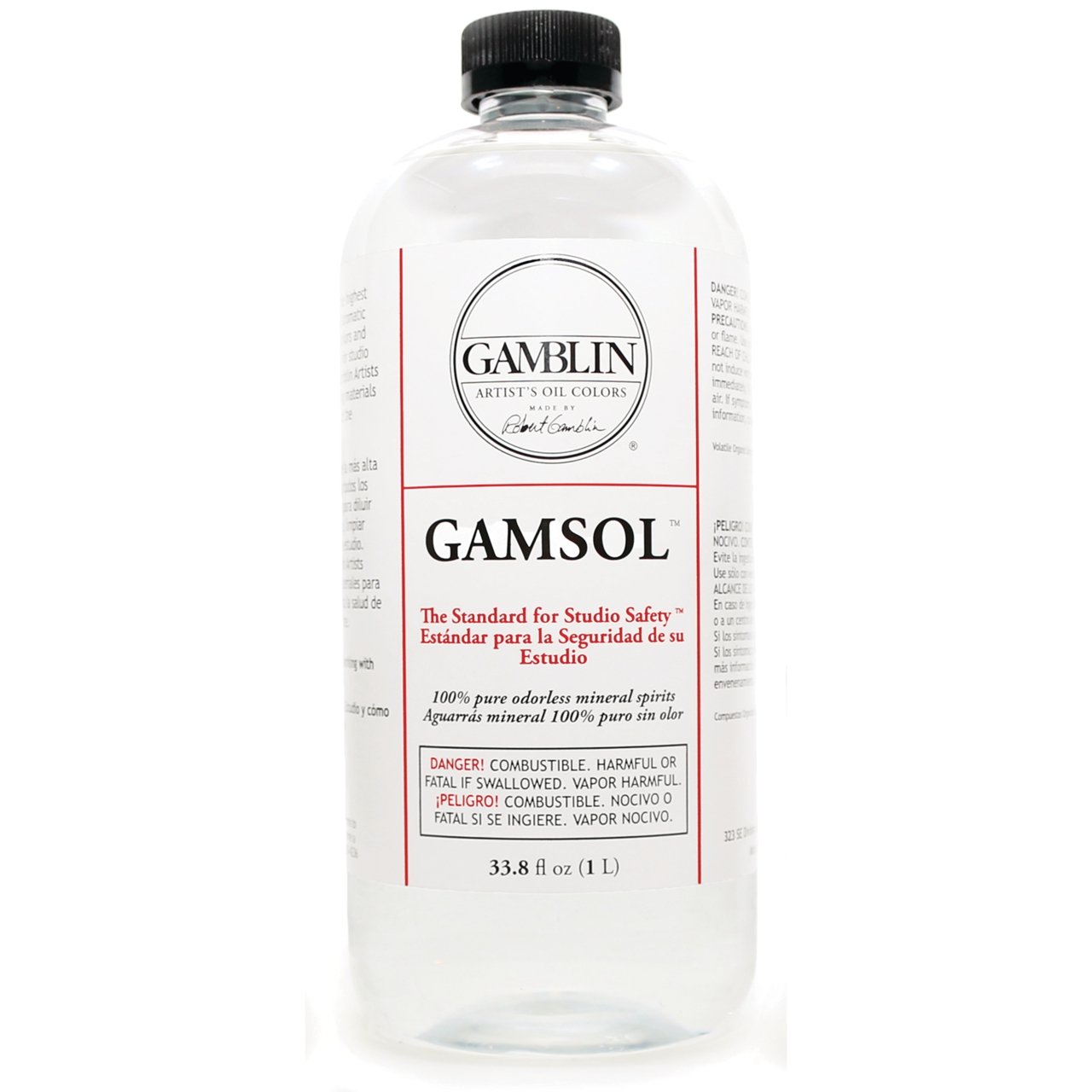 Gamblin Gamsol Odorless Mineral Spirits 33.8 Oz - merriartist.com
