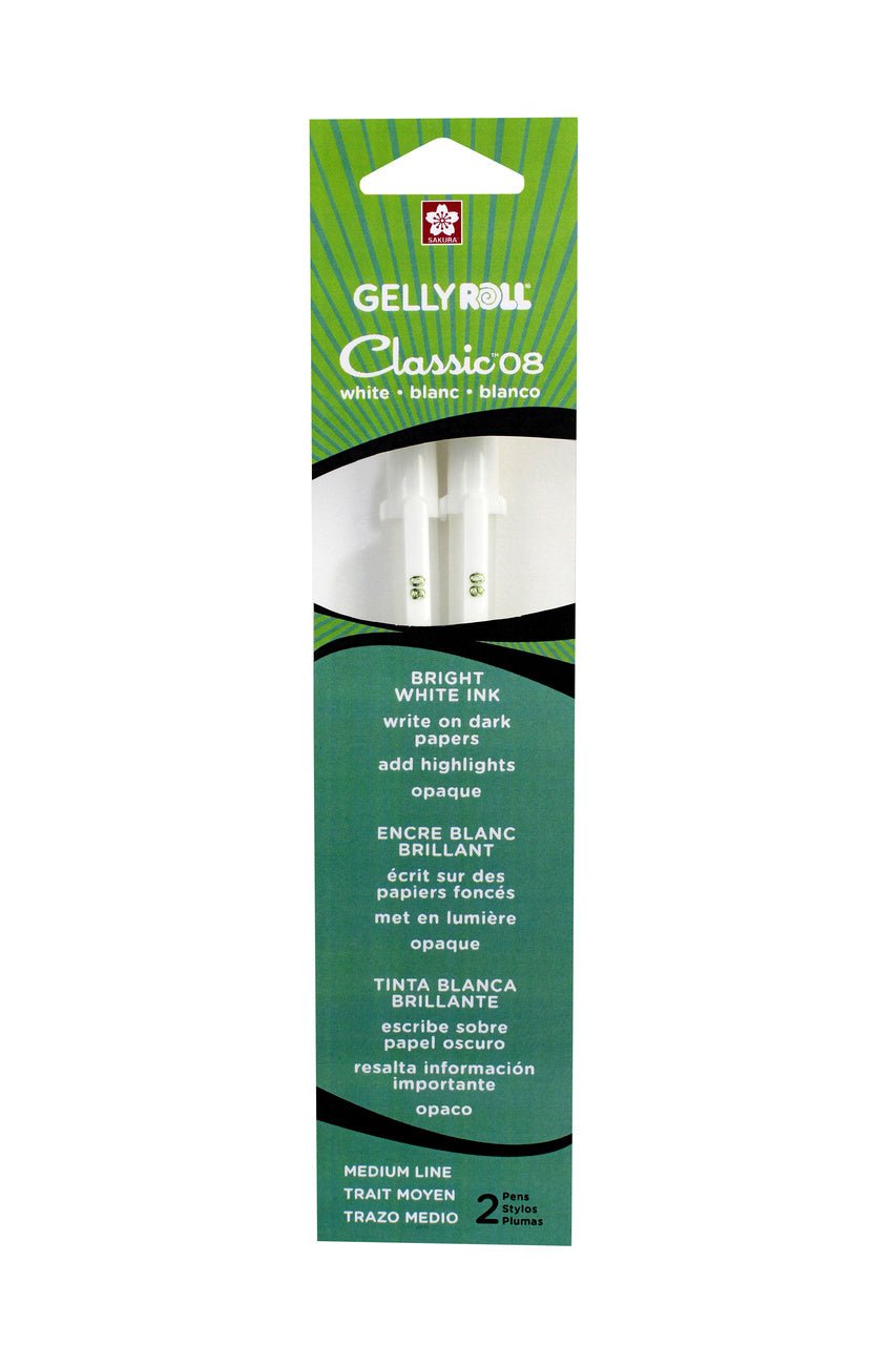 Gelly Roll Medium White 2 Pack 