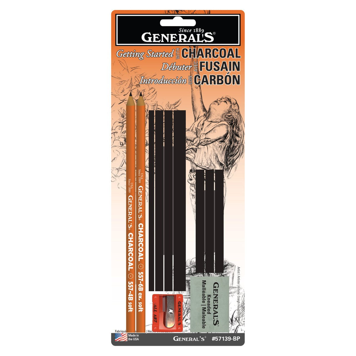 Cretacolor Noir Charcoal Drawing Set, 11 Pieces