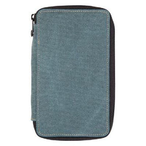 Global Art Canvas Pencil Case 24 Capacity - Steel Blue - merriartist.com