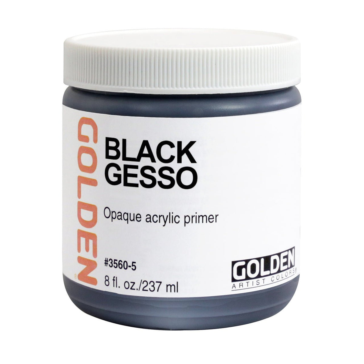 Golden Black Gesso - 8 oz.