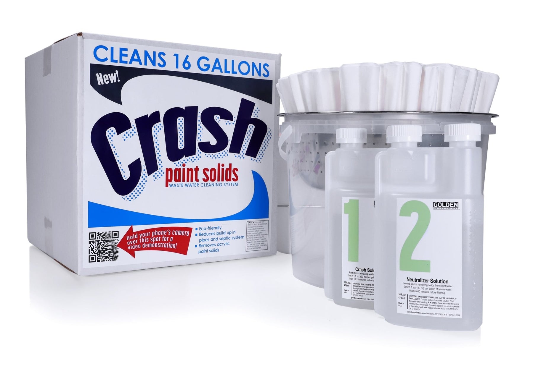 Golden Crash Paint Solids - Waste Water Kit - merriartist.com