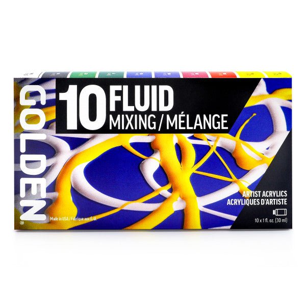Golden Fluid Acrylic 10 Color Mixing Set - merriartist.com
