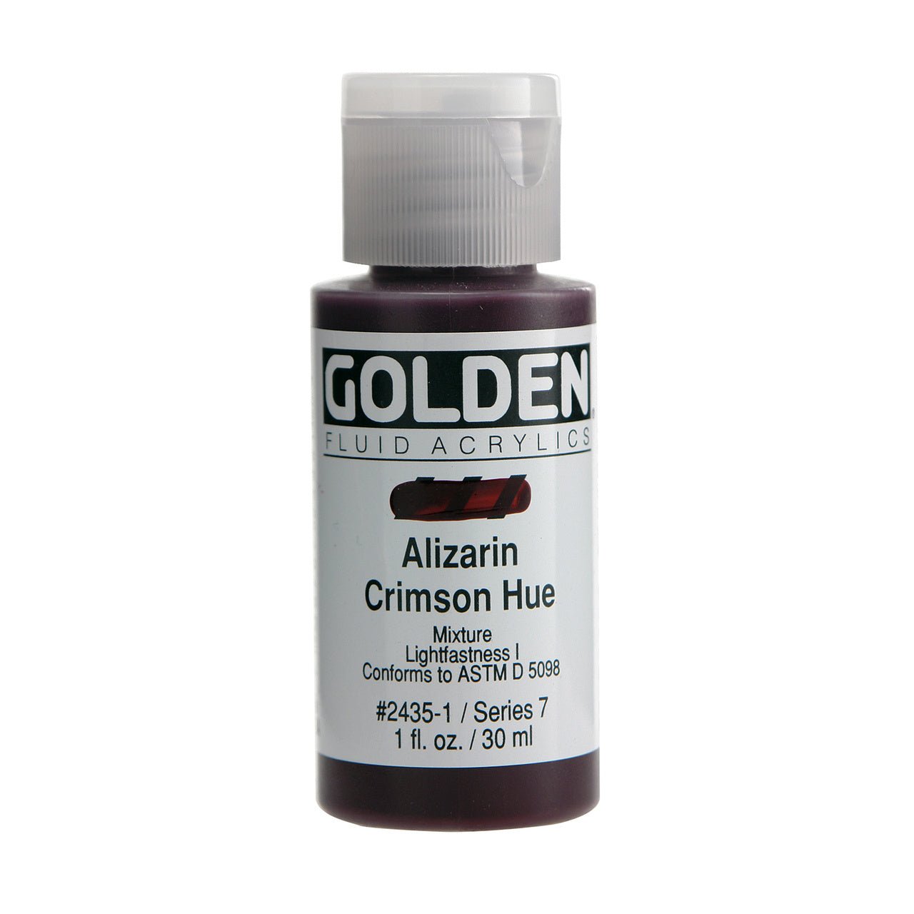 Golden Fluid Acrylic Alizarin Crimson Hue 1 oz - merriartist.com