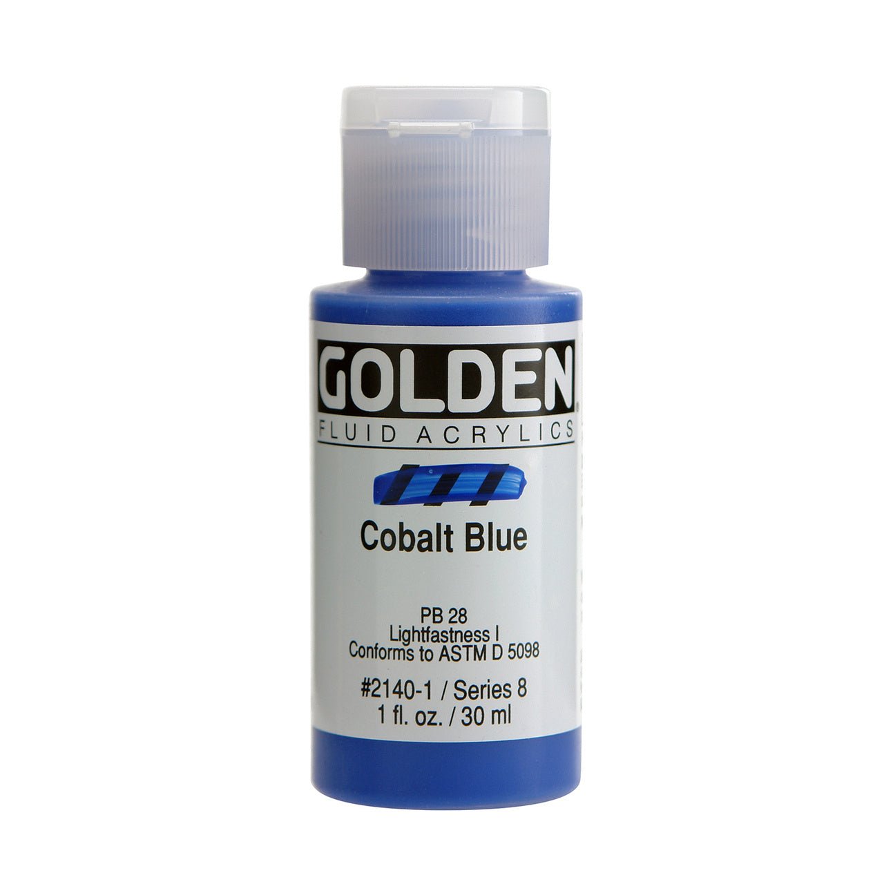 Golden Fluid Acrylic Cobalt Blue 1 oz - merriartist.com
