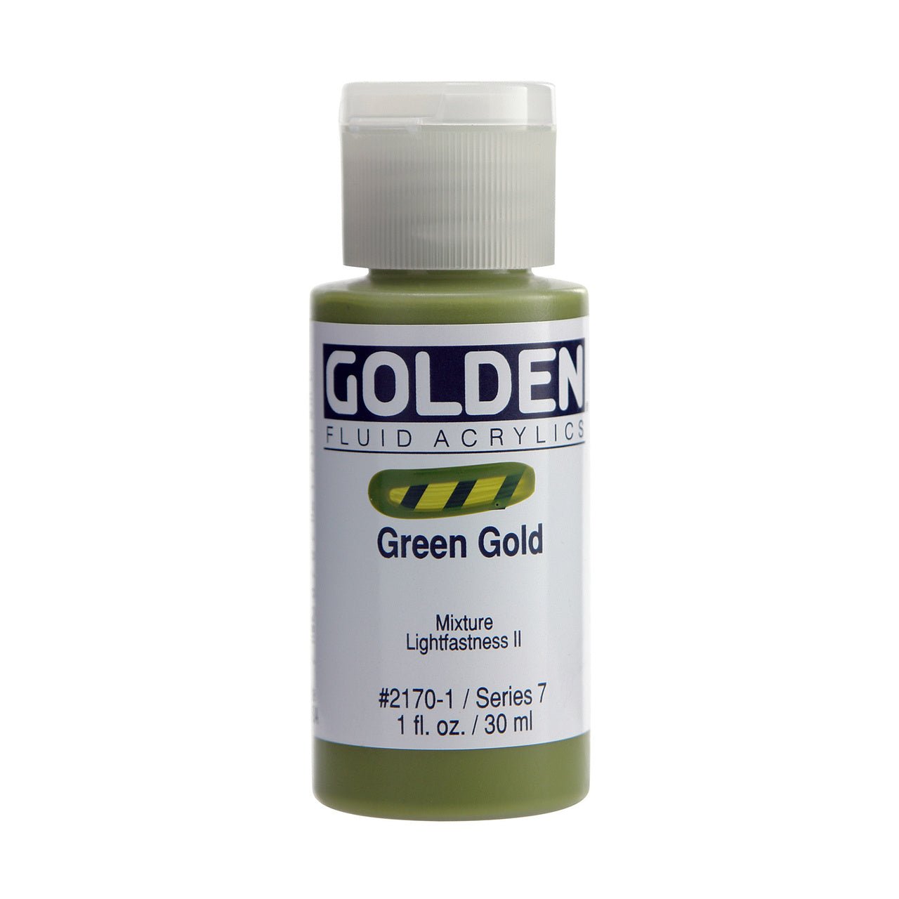 Golden Fluid Acrylic Green Gold 1 oz - merriartist.com