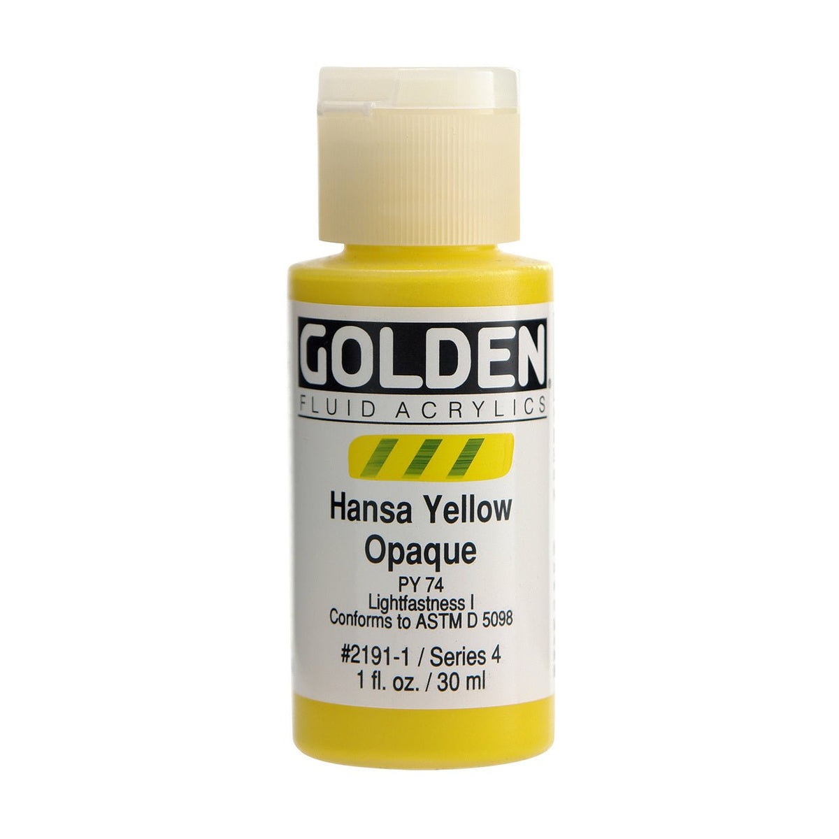 Golden Fluid Acrylic Hansa Yellow Opaque 1 oz - merriartist.com