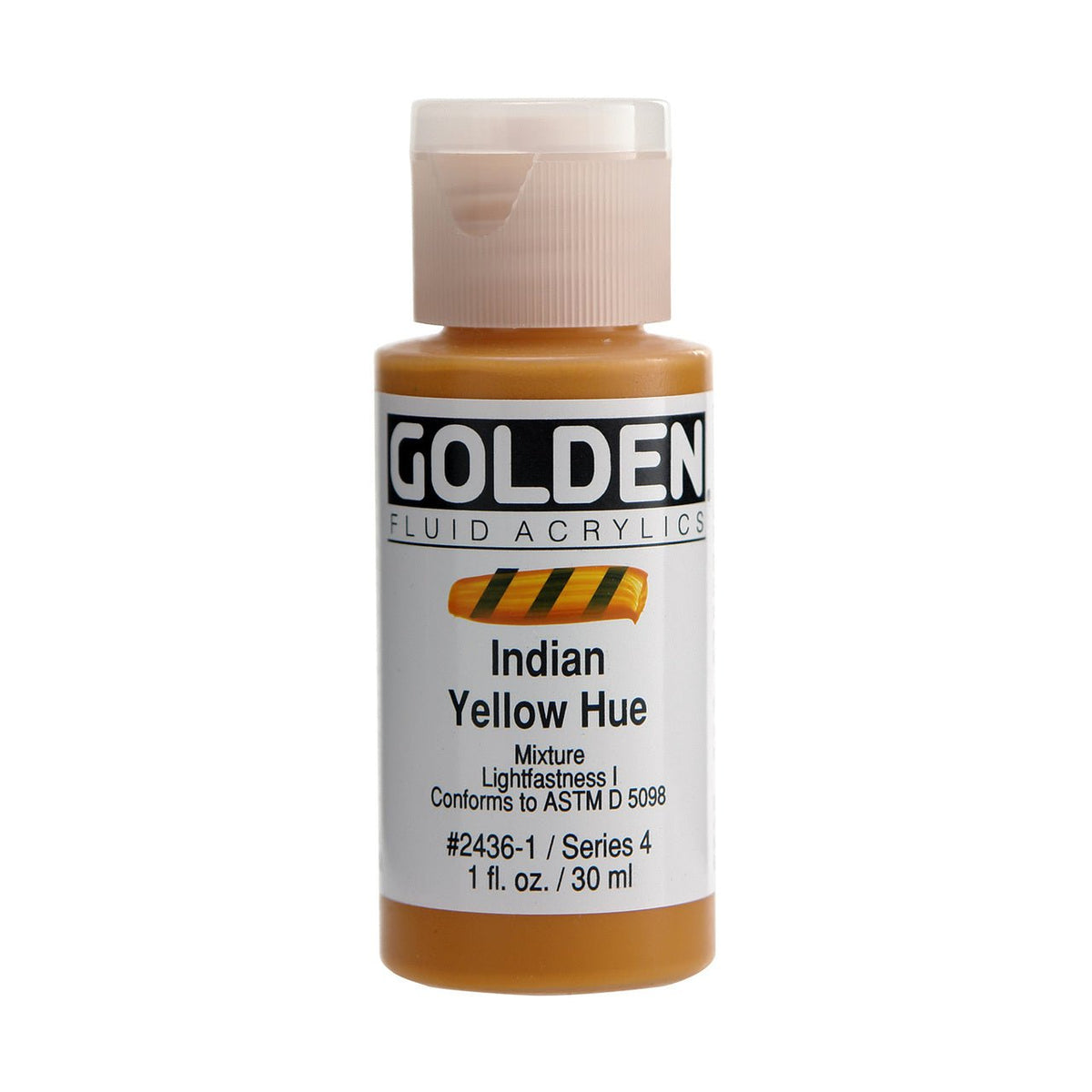 Golden Fluid Acrylic India Yellow Hue 1 oz - merriartist.com