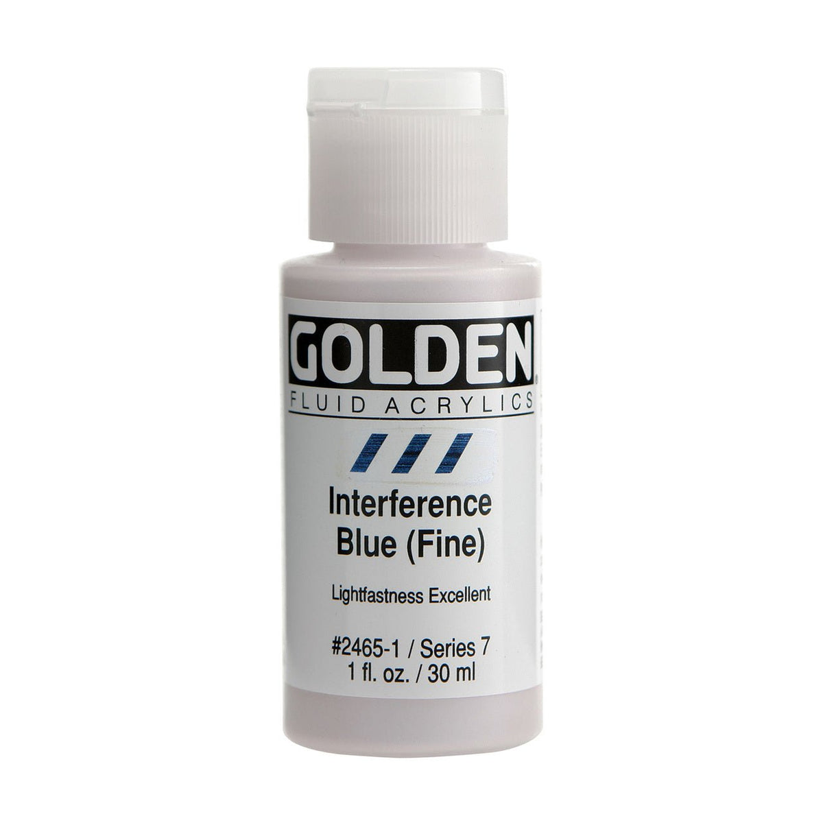 Golden Fluid Acrylic Interference Blue (fine) 1 oz - merriartist.com