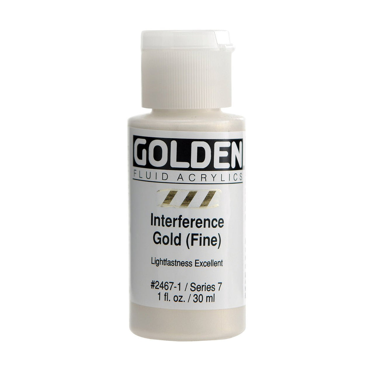 Golden Fluid Acrylic Interference Gold (fine) 1 oz - merriartist.com