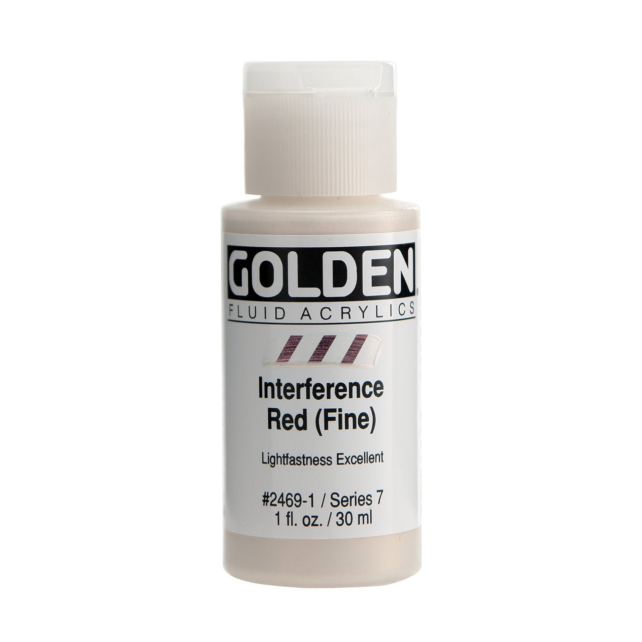 Golden Fluid Acrylic Interference Red (fine) 1 oz - merriartist.com