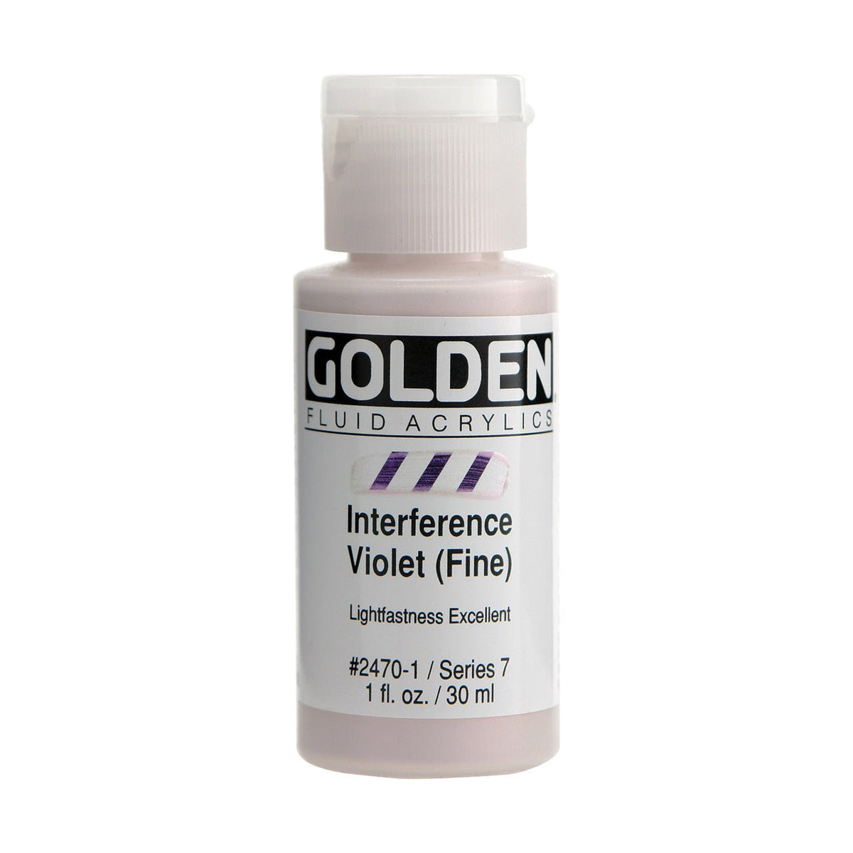 Golden Fluid Acrylic Interference Violet (fine) 1 oz - merriartist.com