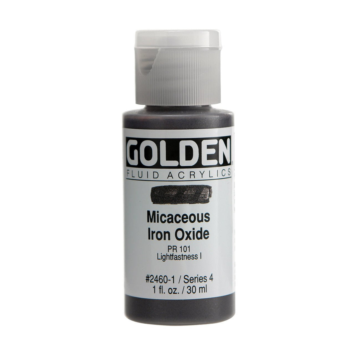 Golden Fluid Acrylic Micaceous Iron Oxide 1 oz - merriartist.com