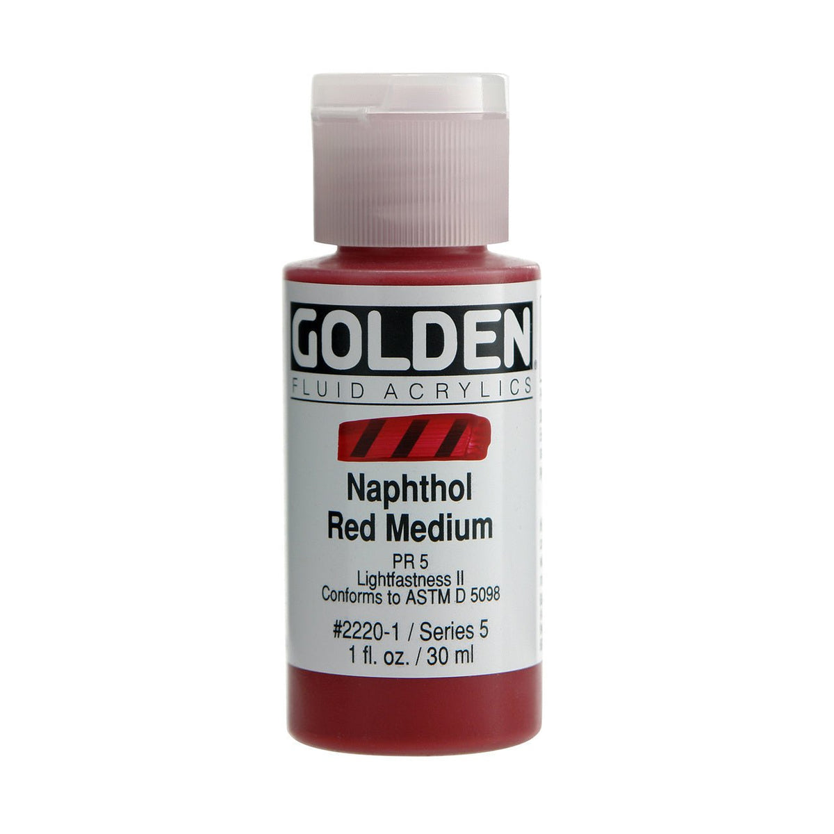 Golden Fluid Acrylic Naphthol Red Medium 1 oz - merriartist.com