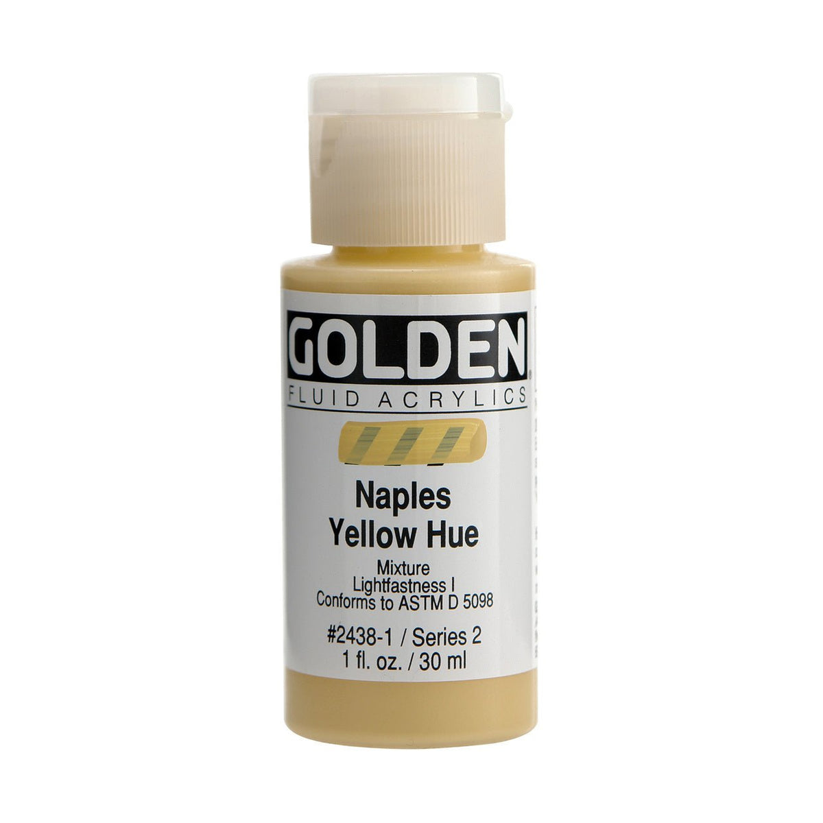 Golden Fluid Acrylic Naples Yellow Hue 1 oz - merriartist.com
