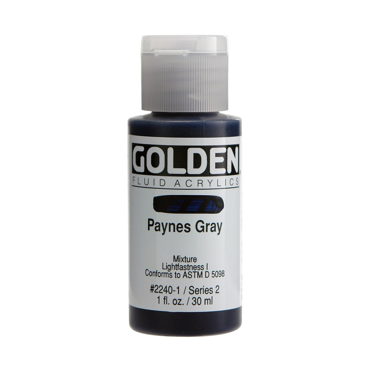 Golden Fluid Acrylic Paynes Gray 1 oz - merriartist.com