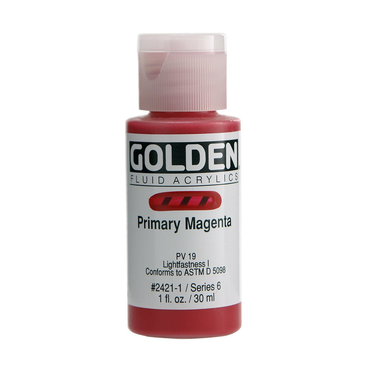 Golden Fluid Acrylic Primary Magenta 1 oz - merriartist.com