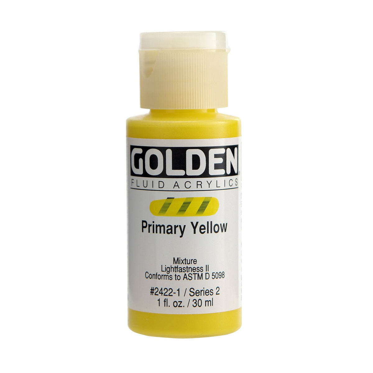 Golden Fluid Acrylic Primary Yellow 1 oz - merriartist.com