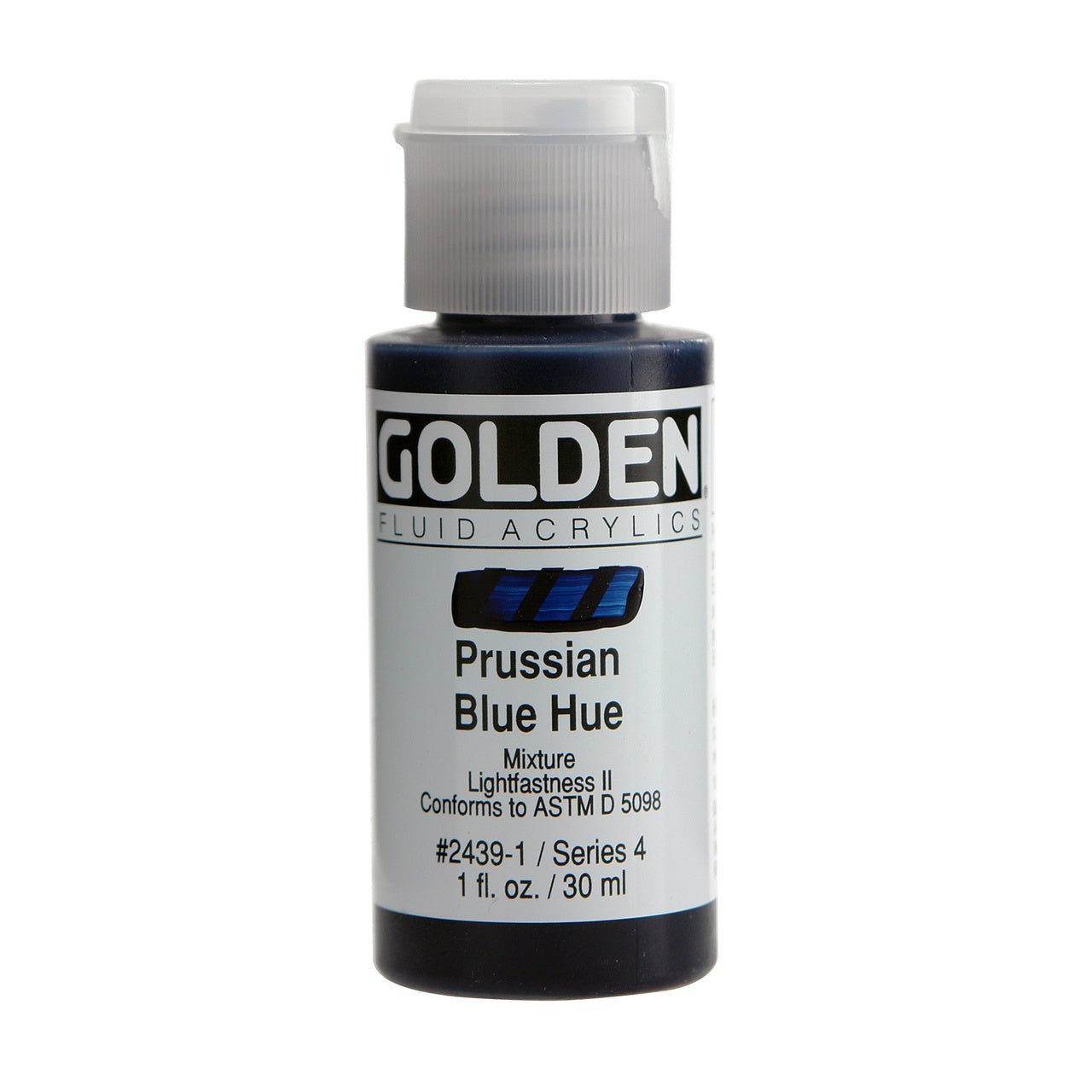 Golden Fluid Acrylic Prussian Blue Hue 1 oz - merriartist.com