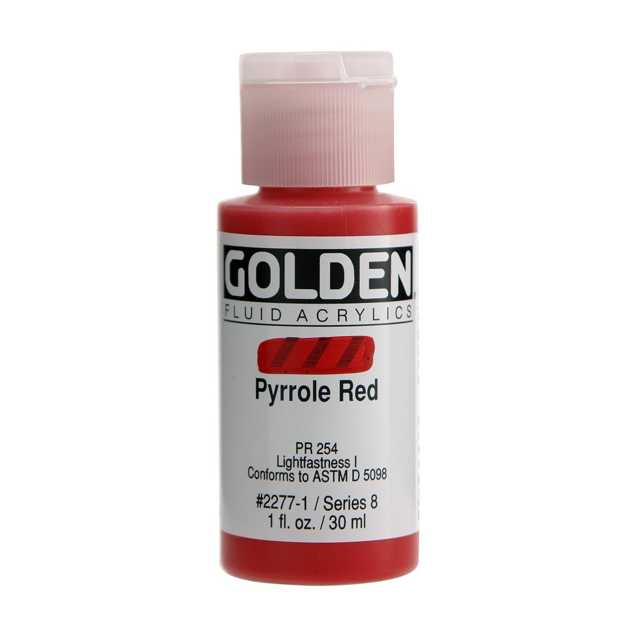 Golden Fluid Acrylic Pyrrole Red 1 oz - merriartist.com