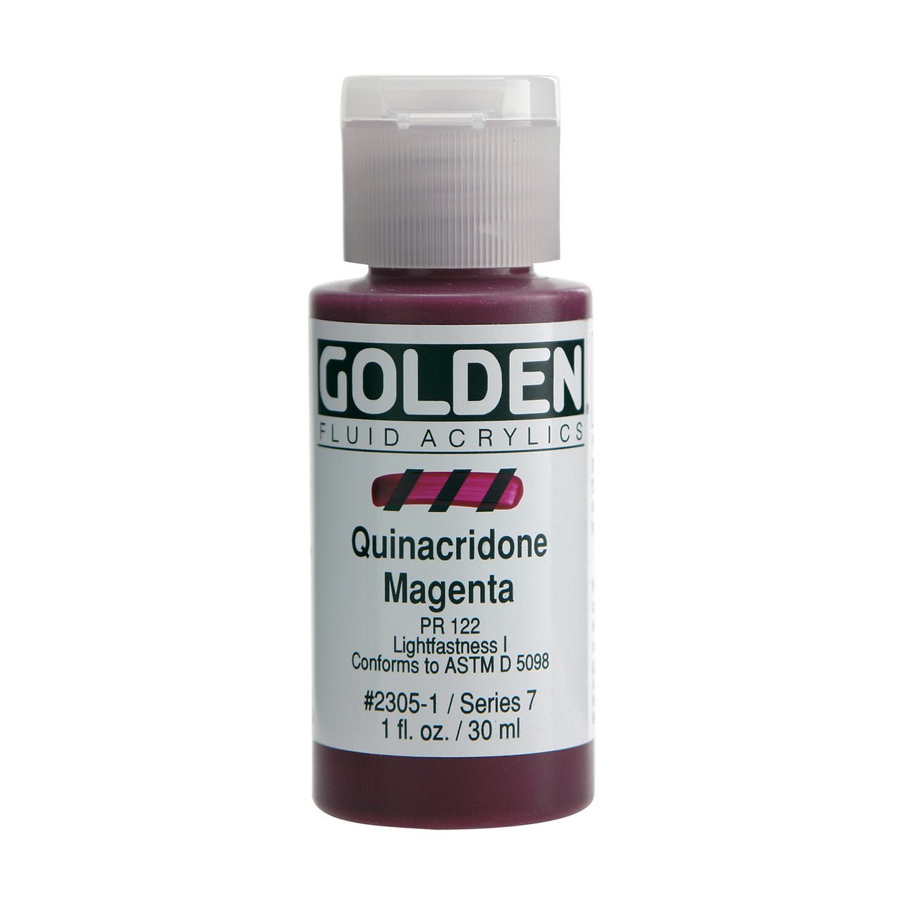 Golden Fluid Acrylic Quinacridone Magenta 1 oz - merriartist.com