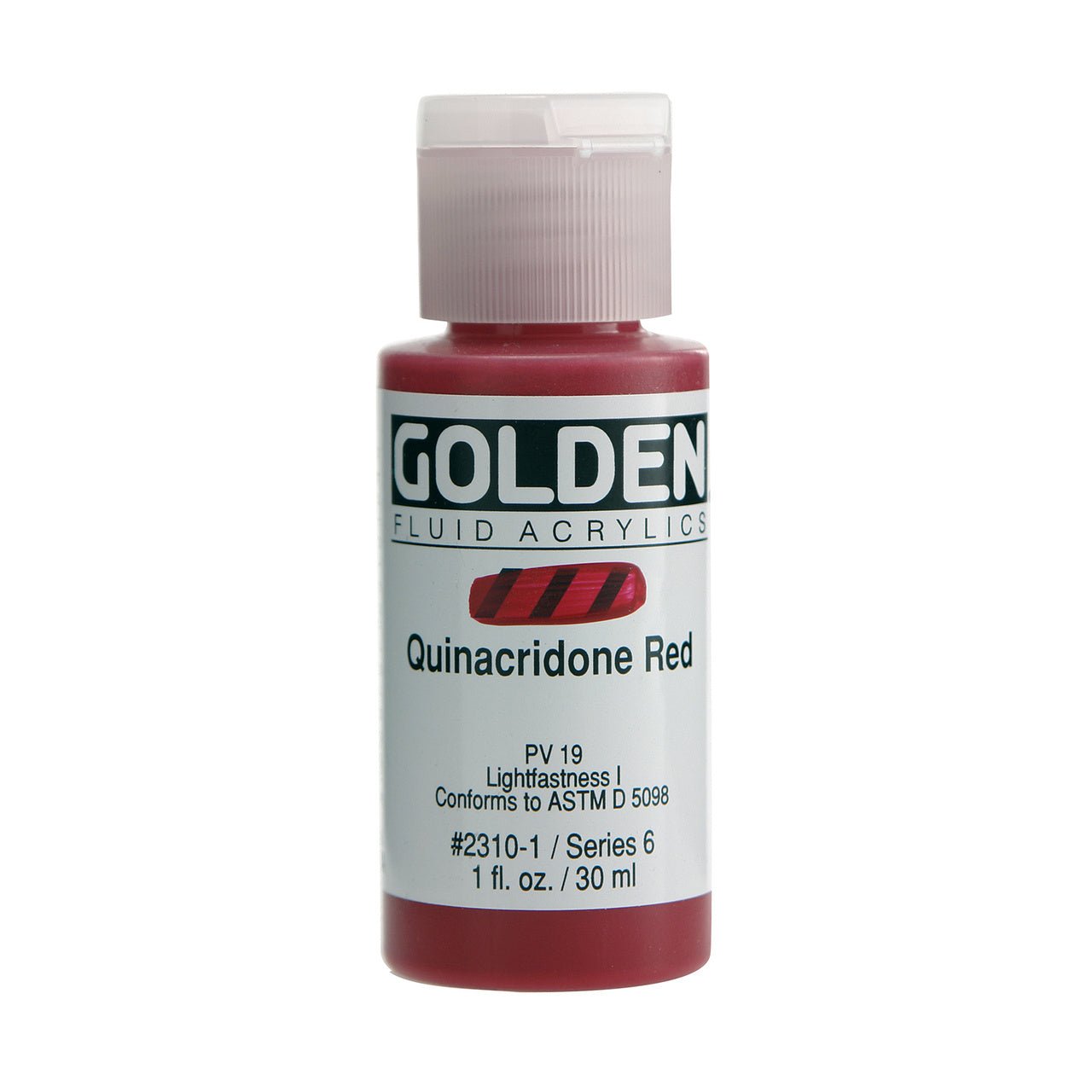 Golden Fluid Acrylic Quinacridone Red 1 oz - merriartist.com