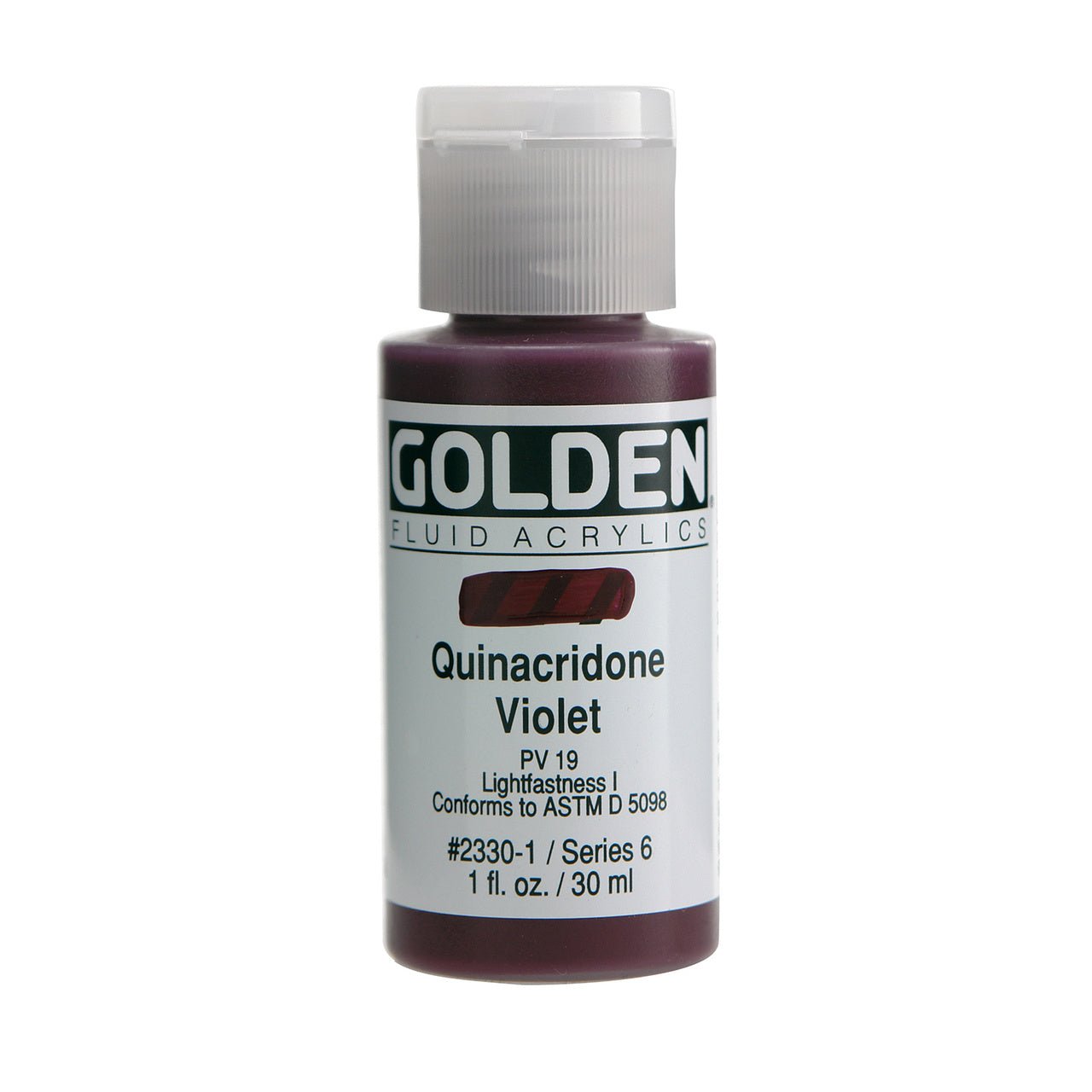 Golden Fluid Acrylic Quinacridone Violet 1 oz - merriartist.com
