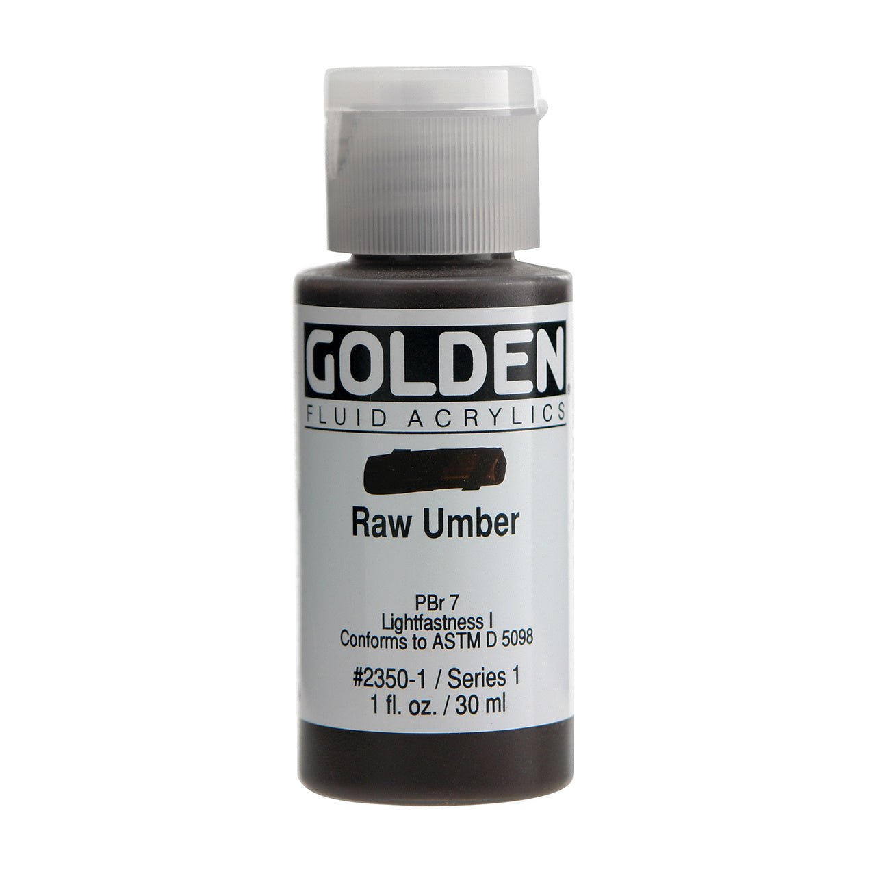 Golden Fluid Acrylic Raw Umber 1 oz - merriartist.com