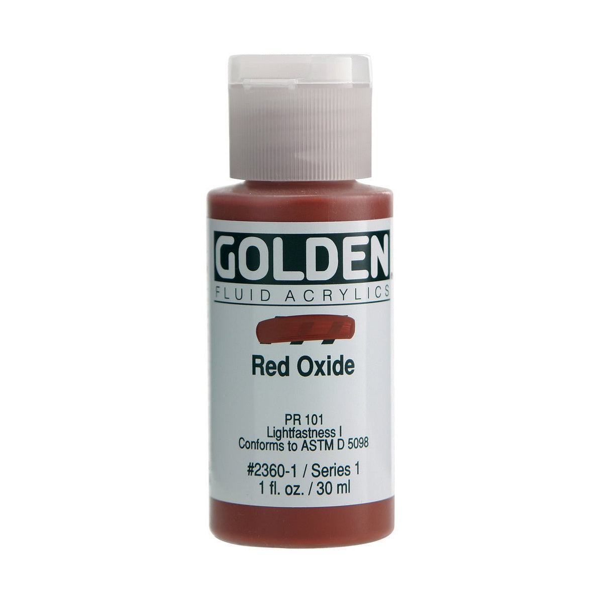 Golden Fluid Acrylic Red Oxide 1 oz - merriartist.com