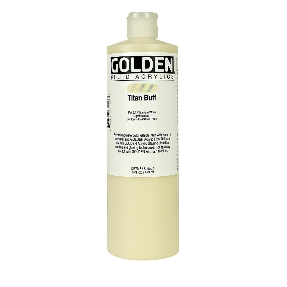 Golden Fluid Acrylic Titan Buff 16 oz - merriartist.com