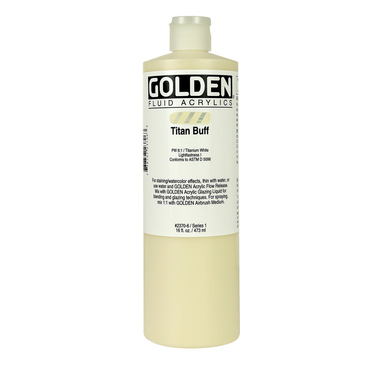 Golden Fluid Acrylic Titan Buff 16 oz - merriartist.com