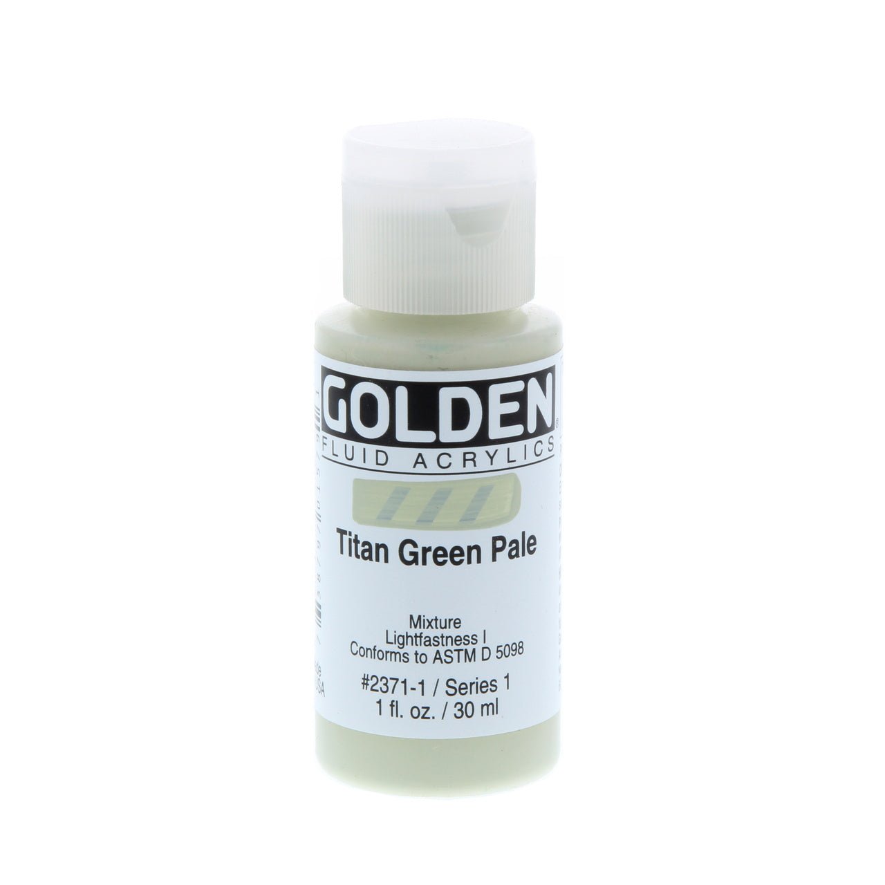 Golden Fluid Acrylic Titan Green Pale 1 oz - merriartist.com