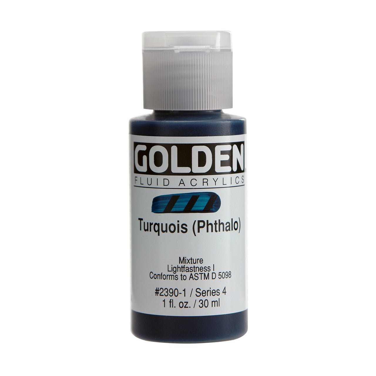 Golden Fluid Acrylic Turquoise (Phthalo) 1 oz - merriartist.com