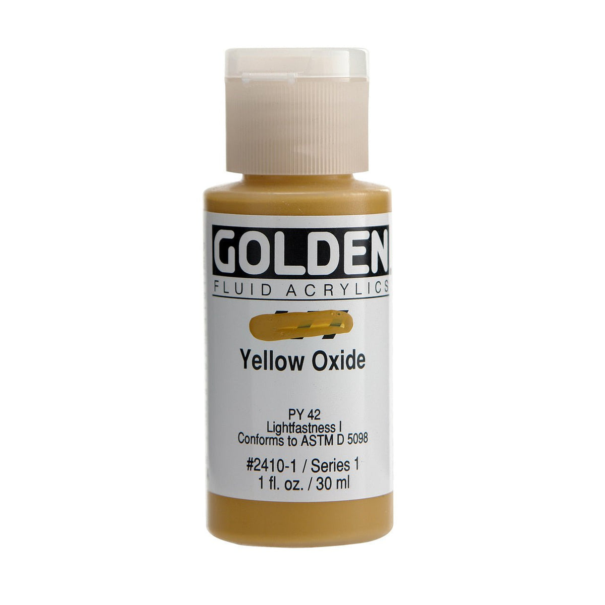 Golden Fluid Acrylic Yellow Oxide 1 oz - merriartist.com