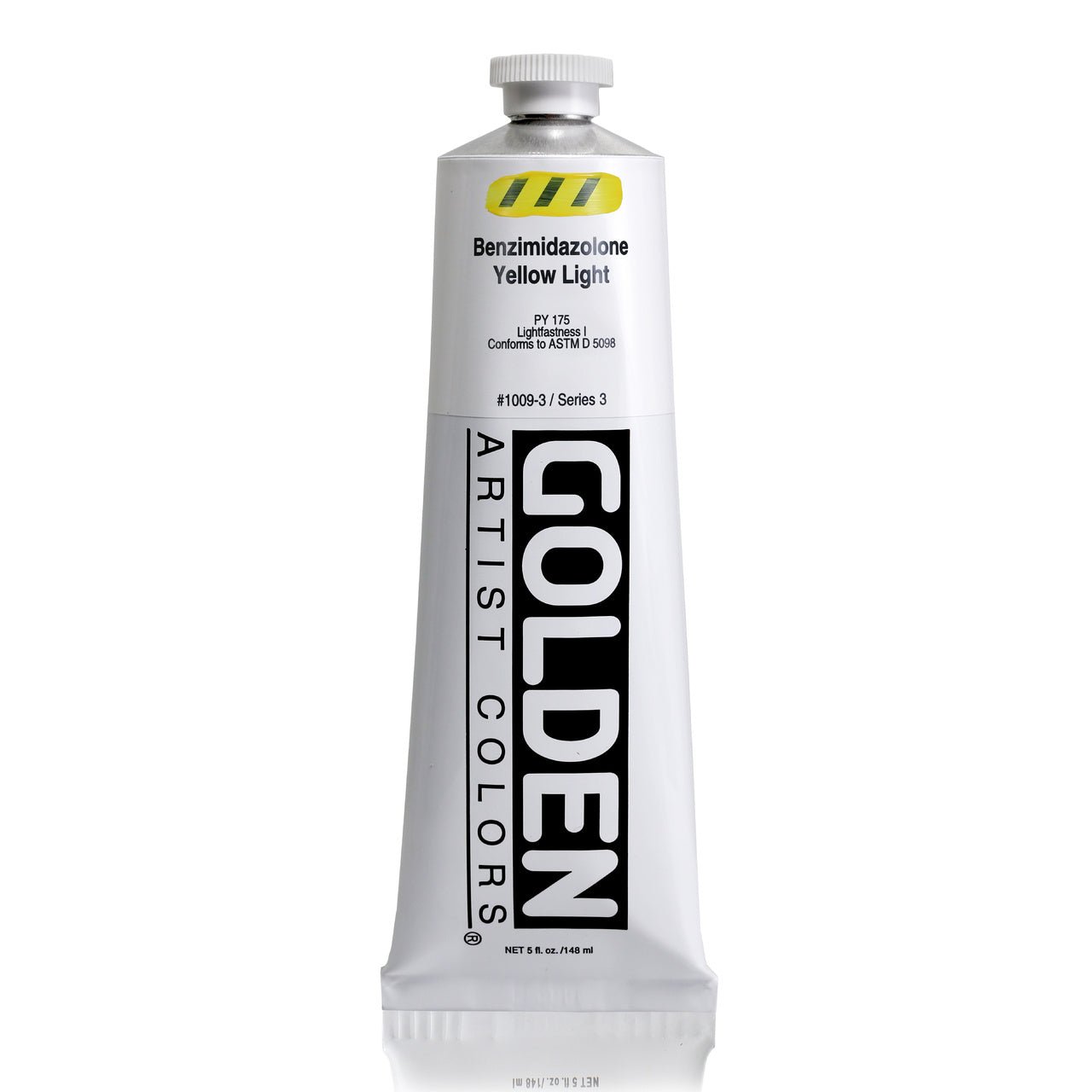 Golden Heavy Body Acrylic Benzimidazolone Yellow Light 5 oz - merriartist.com