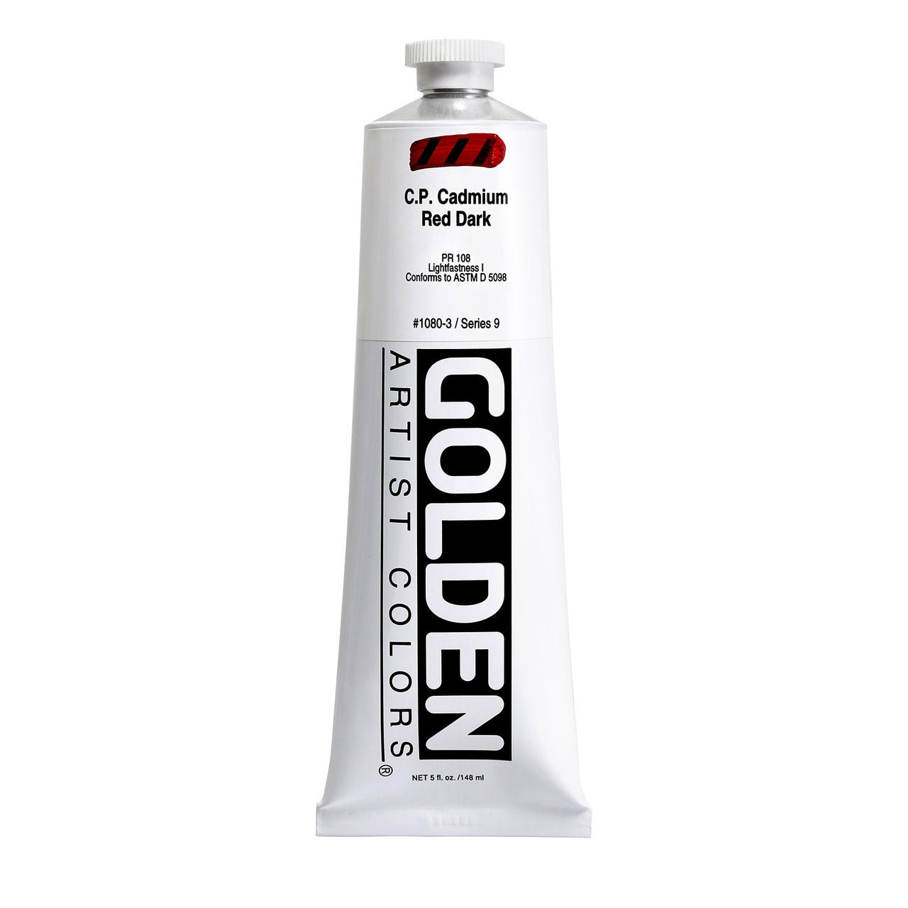 Golden Heavy Body Acrylic Cadmium Red Dark 5 oz - merriartist.com