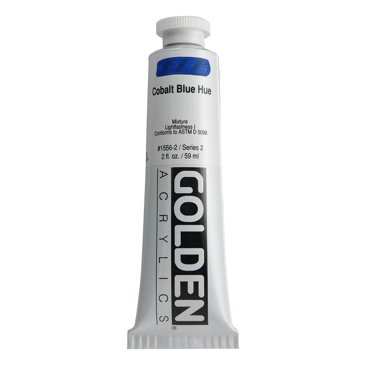 Golden Heavy Body Acrylic Cobalt Blue Hue 2 oz - merriartist.com